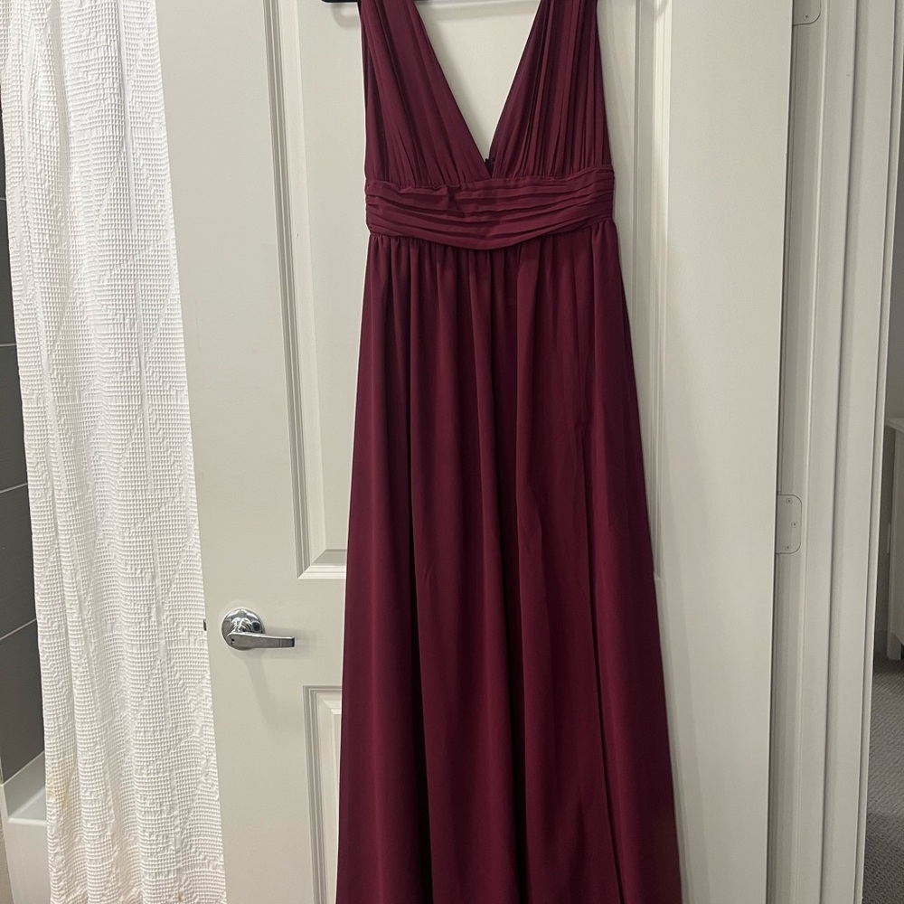 Lulu's Heavenly Hues Maroon Maxi Dress